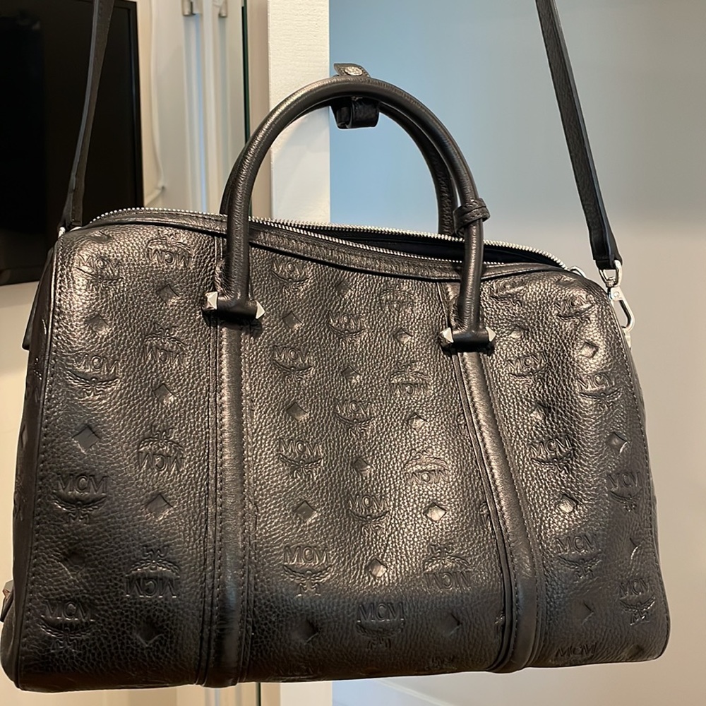 MCM - Boston Bag in Monogram Leather